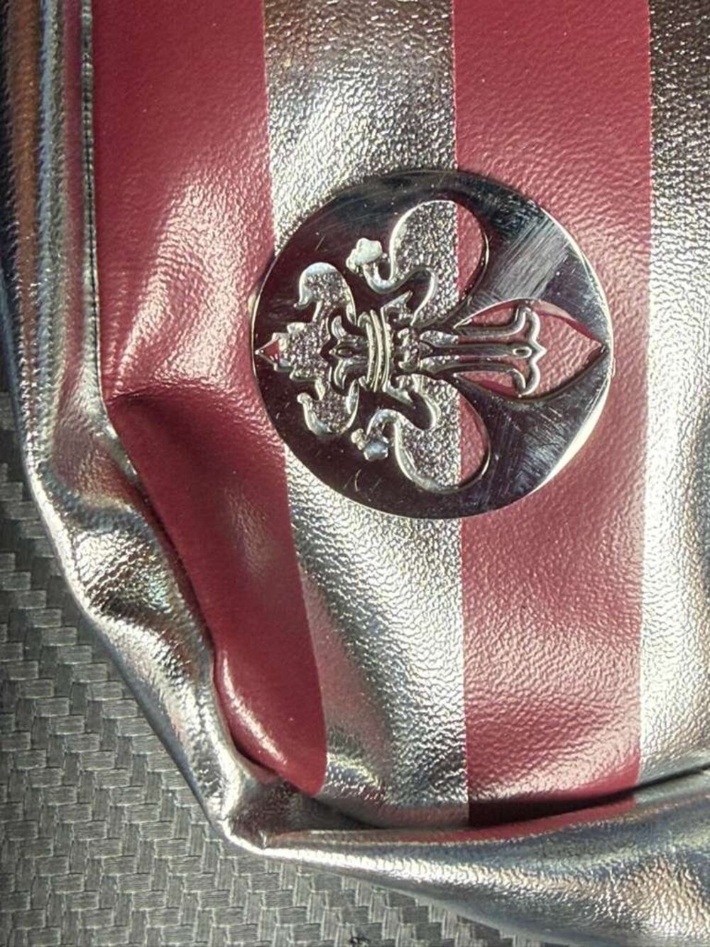 2026 Krewe of Iris New Orleans Mardi Gras Captains Metallic Crossbody Bag OS